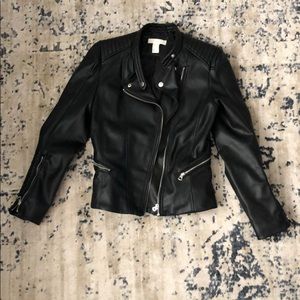 H&M Black leather jacket